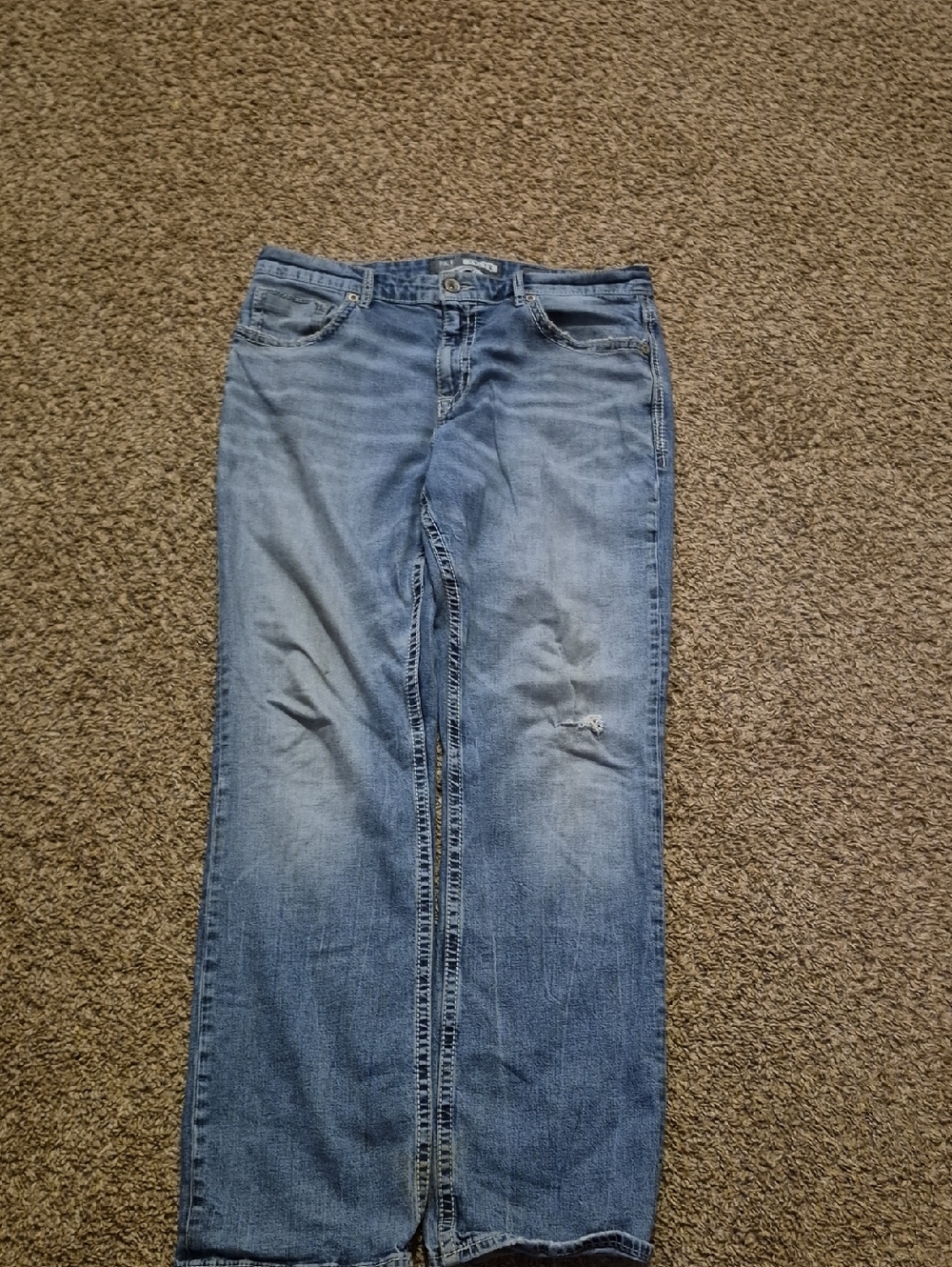 Men's Straight Light Blue Jeans - Classic Everyday Fit